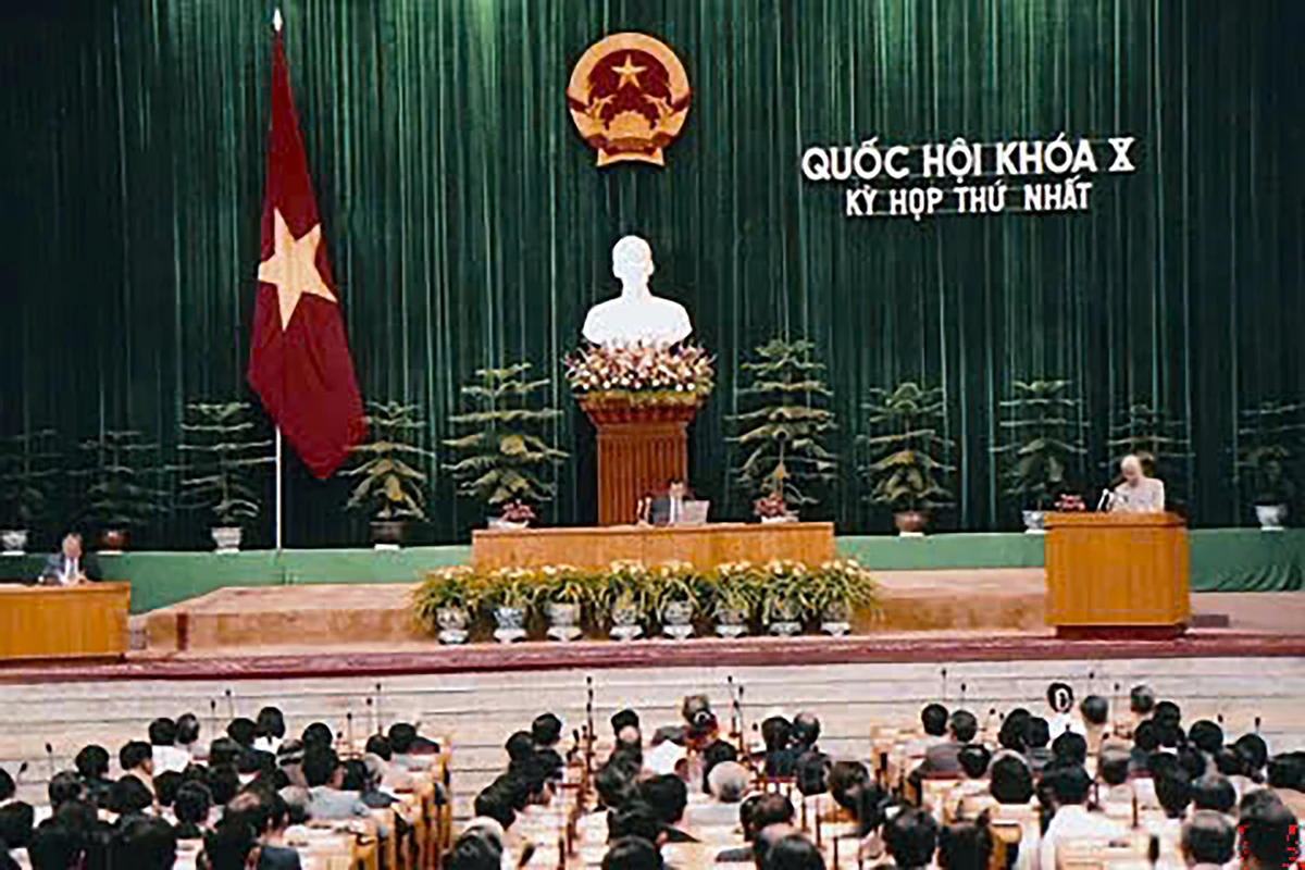 Toàn cảnh phiên khai mạc kỳ họp thứ nhất Quốc hội khóa X