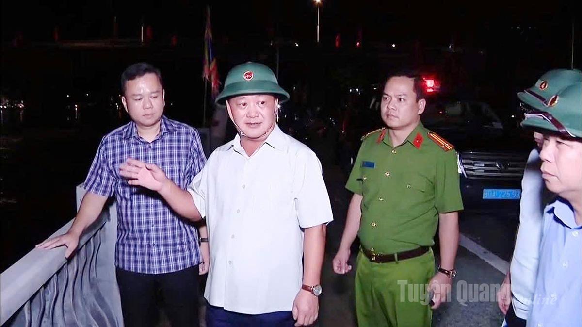 Provincial Party Secretary Hau A Lenh instructs local authorities to remain vigilant and mobilize forces for 24/7 duty.