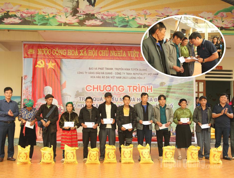 Chương trình có sự đồng hành của các nhà tài trợ chính: Công ty Xăng dầu Hà Giang, Hoa hậu Áo dài Việt Nam 2022 Lương Yến Ly và Công ty TNHH Reputality Việt Nam, đã chung tay mang đến những món quà ý nghĩa, góp phần lan tỏa tinh thần sẻ chia đến học sinh và người dân vùng biên giới.
