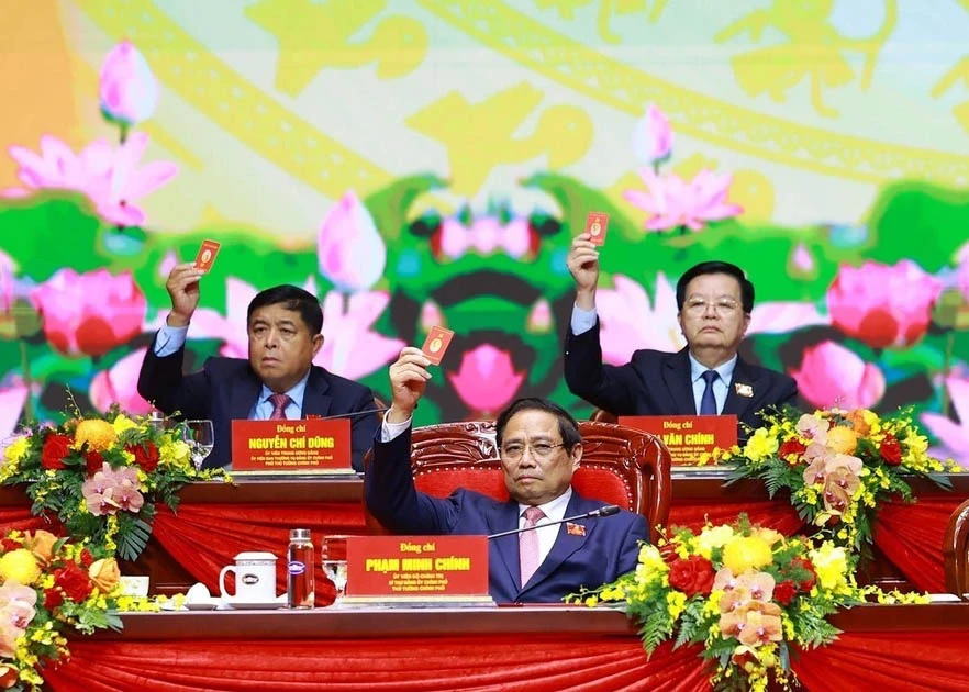 Delegates at the first congress of the Government’s Party Organisation for the 2025-2030 tenure (Photo: VNA)
