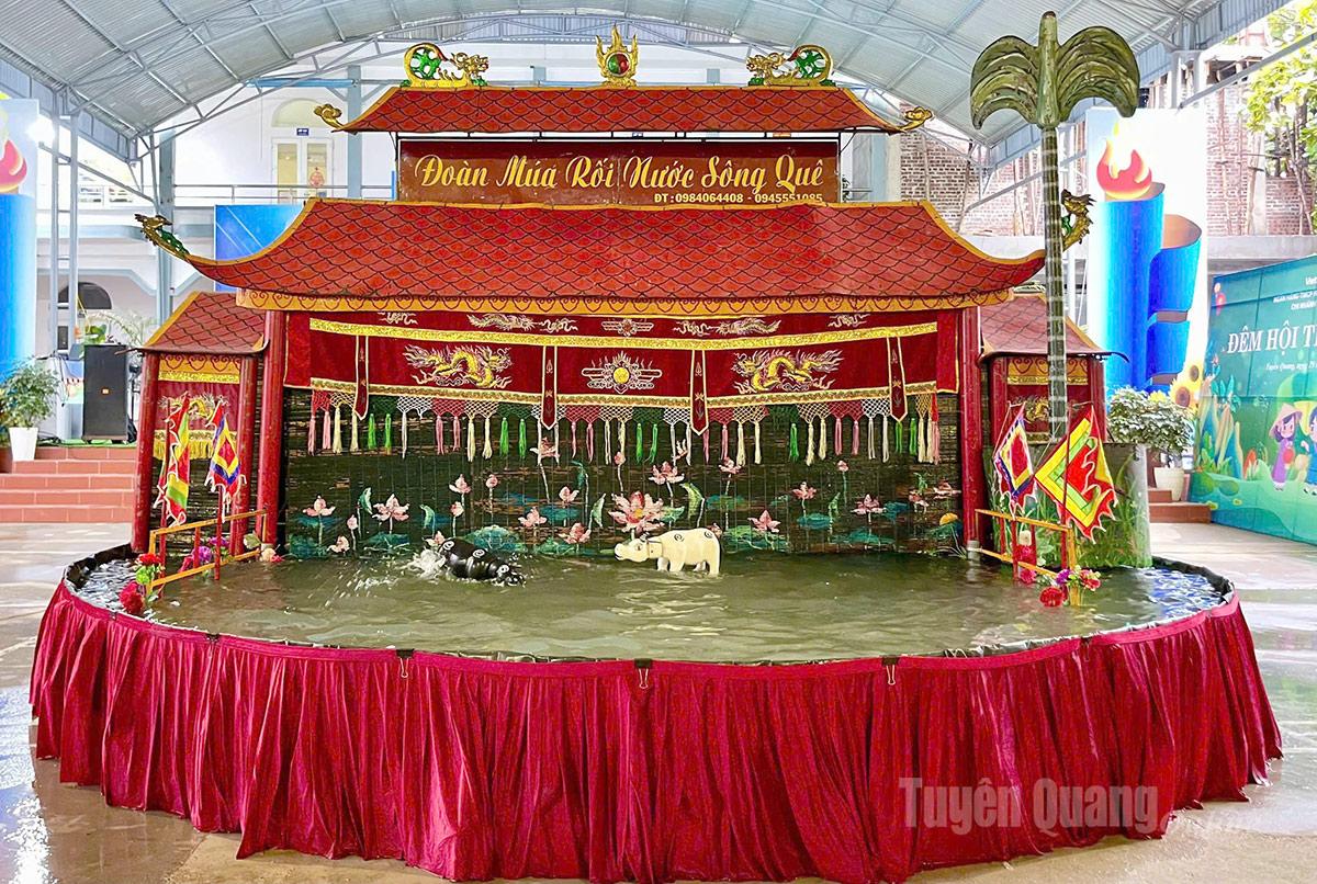 Một hoạt cảnh múa rối nước tại Chương trình
