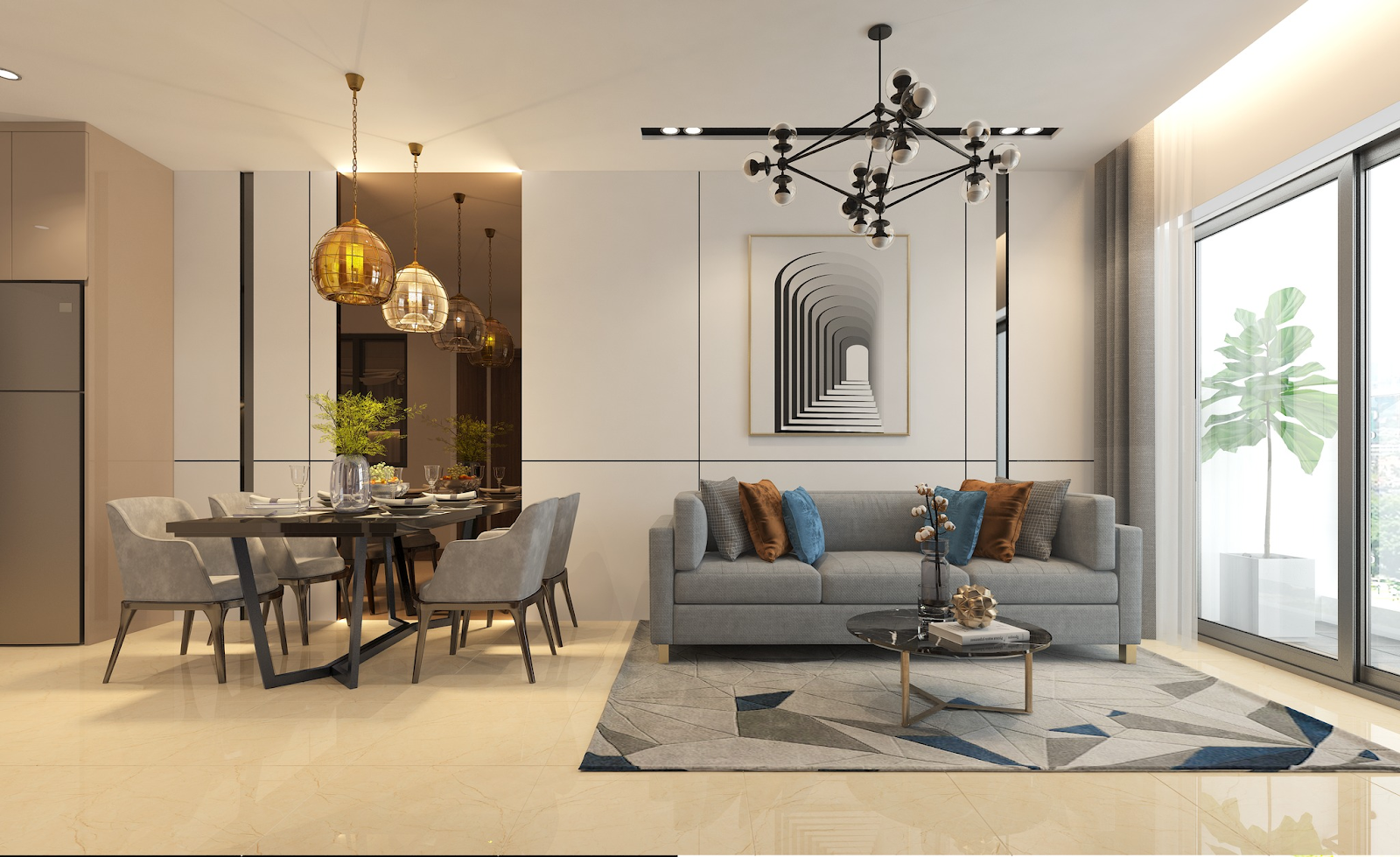 Nội thất tại Phú Tài Central Life thể hiện sự đẳng cấp thượng lưu