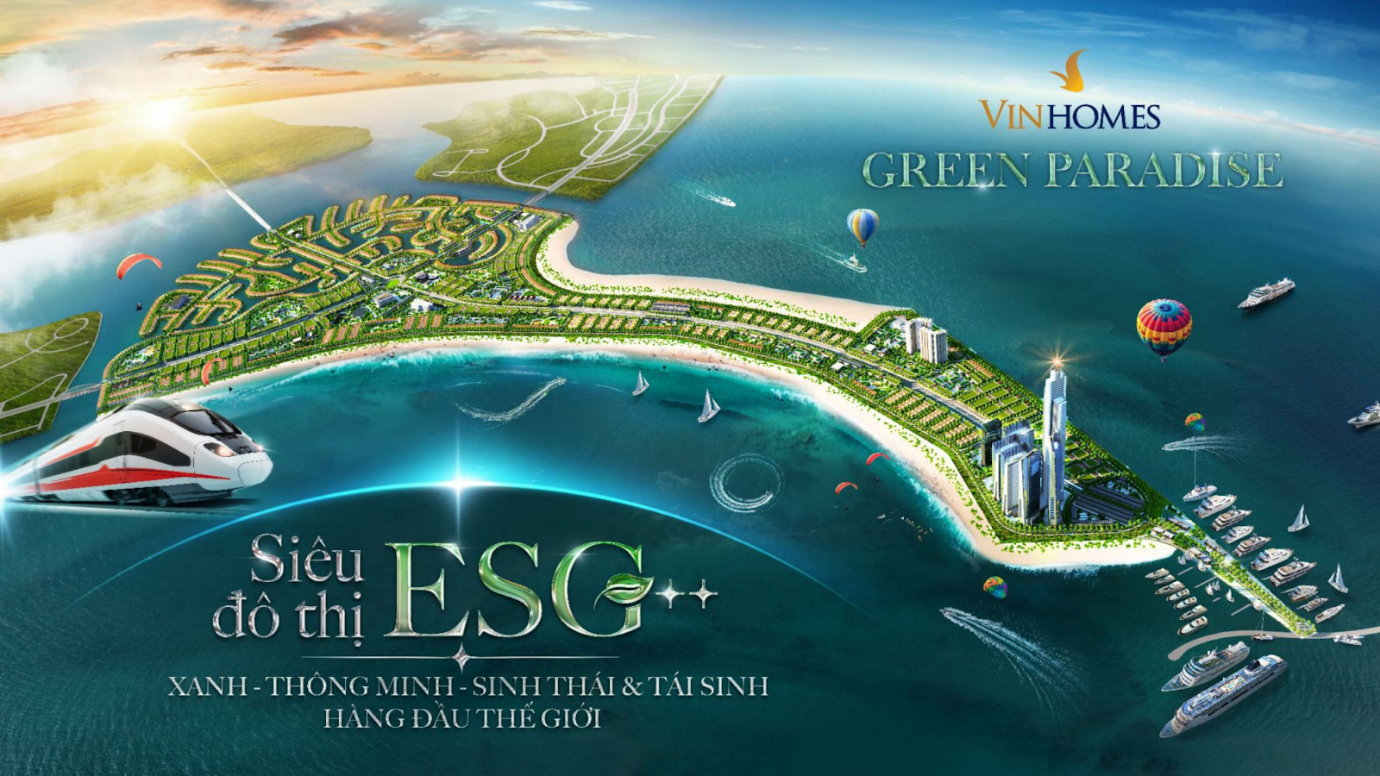Vinhomes Green Paradise - Siêu đô thị lấn biển quy mô 2.870ha tại Cần Giờ