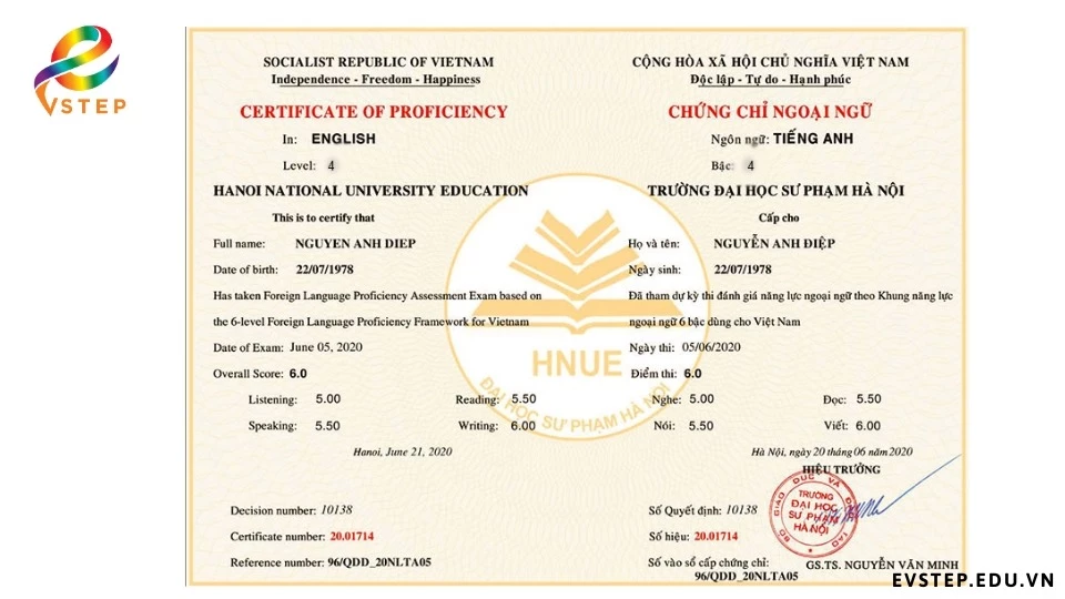 tầm quan trọng của chứng chỉ vstep
