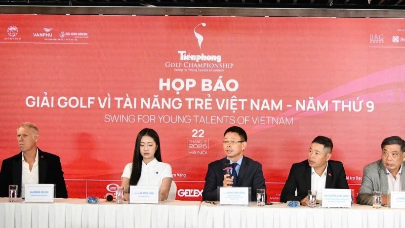 At the press conference