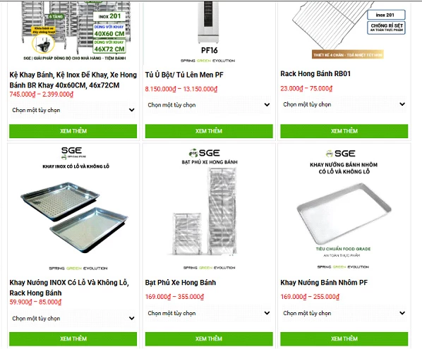 Đa dạng mẫu mã phù hợp mọi nhu cầu làm bánh