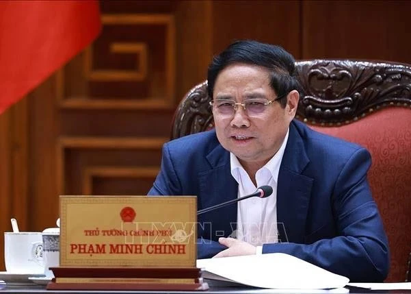 PM Pham Minh Chinh at the session.