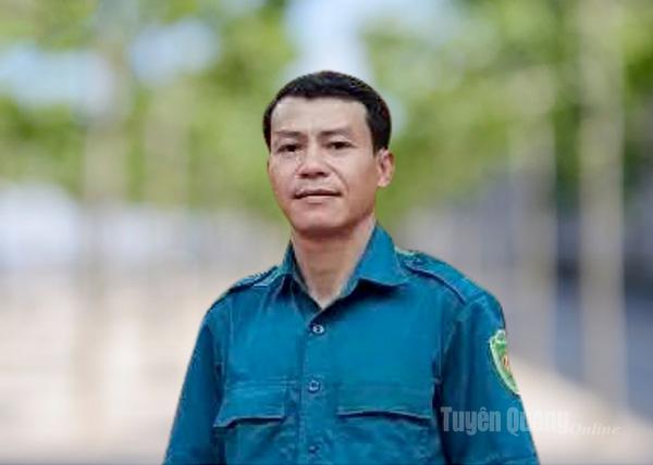 Chỉ huy trưởng Ban Chỉ huy Quân sự phường Hà Giang 2 Nguyễn Việt Hùng.