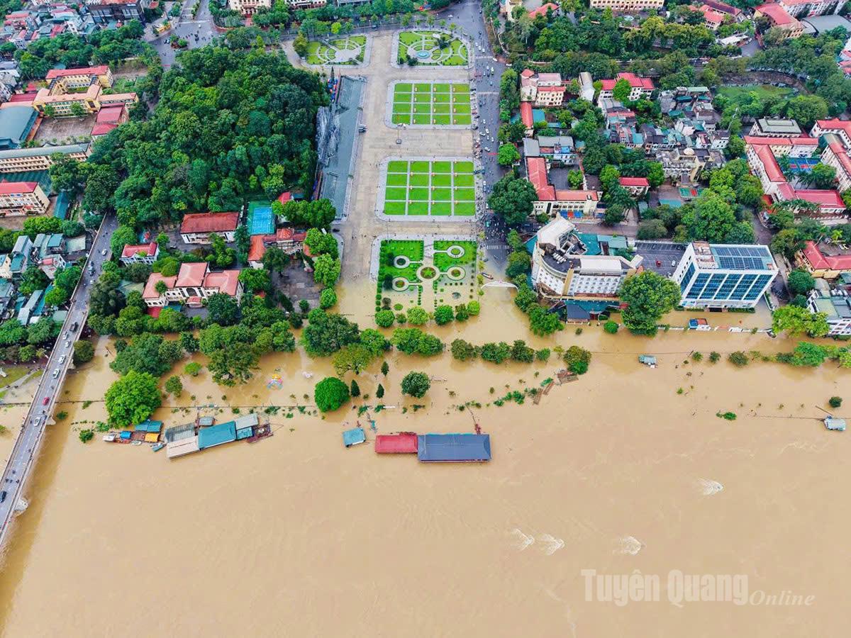 Khu vực đường Chiến thắng sông Lô. Ảnh: Thu Hằng