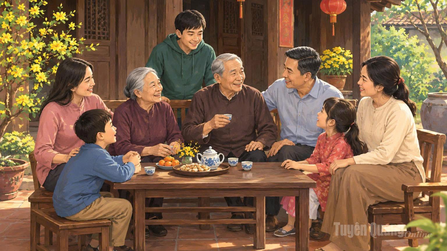  Người Việt Nam rất đề cao những gia đình nhiều thế hệ cùng chung sống.