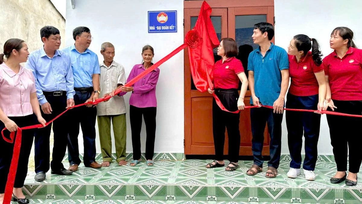 With support from socio-political organizations, the family of Hoang Van Do in Thai Hoa Commune now has a new house, providing fresh motivation to improve their lives.