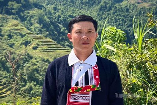 anh Triệu Tà Páo, dân tộc Dao, Giám đốc HTX Nông lâm nghiệp dịch vụ du lịch và Chế biến chè Sơn Thành, thôn Sơn Thành, xã Hồ Thầu.