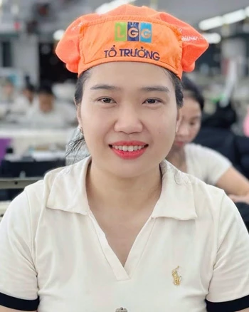 Chị Nguyễn Thị Thanh Thương,
 công nhân Tổng Công ty May Tuyên Quang LGG - Chi nhánh Yên Sơn