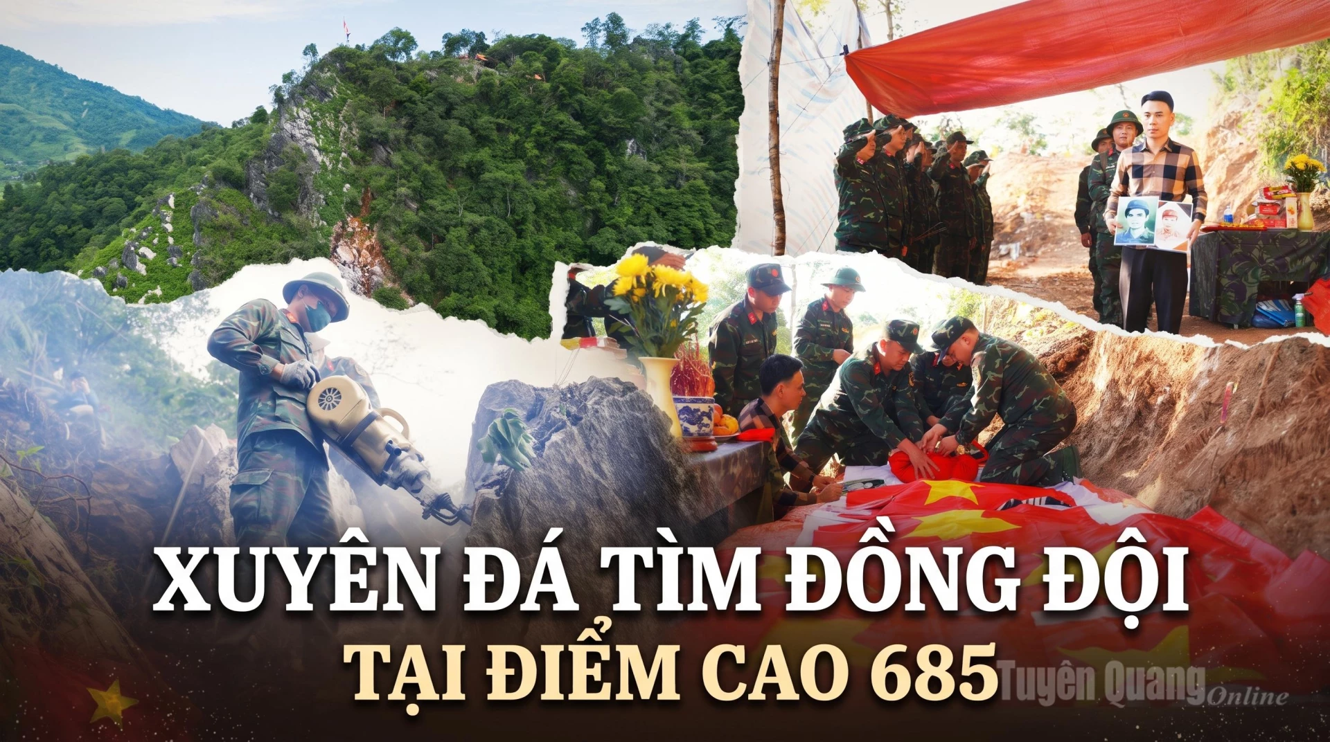 Xuyên đá tìm đồng đội tại điểm cao 685