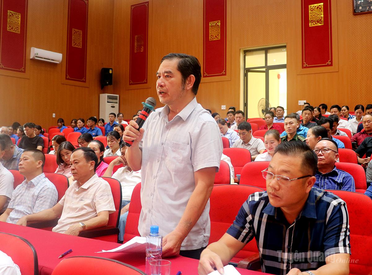 5. Cử tri đề xuất, kiến nghị với Đoàn ĐBQH khoá XVI tỉnh Tuyên Quang.