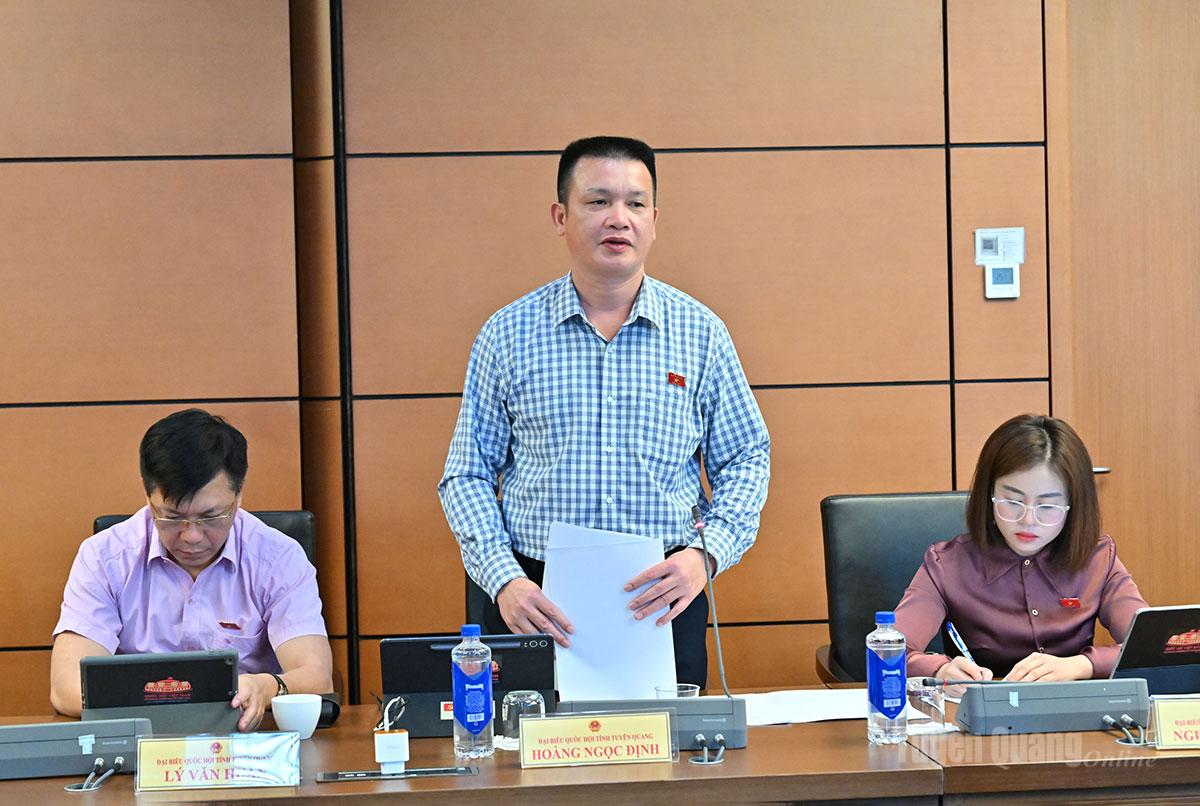 ĐBQH Hoàng Ngọc Định thảo luận dự án Luật Tài nguyên, môi trường biển và hải đảo (sửa đổi).