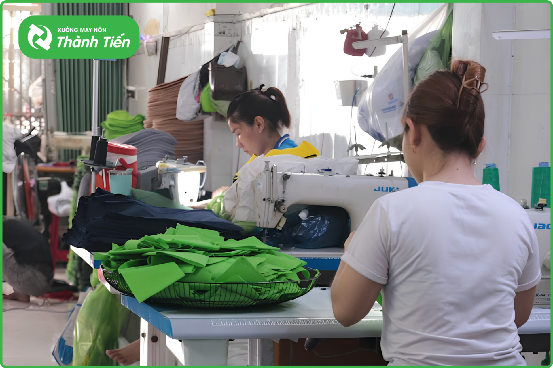 May nón đồng phục chất lượng, in logo theo yêu cầu tại May Nón Thành Tiến