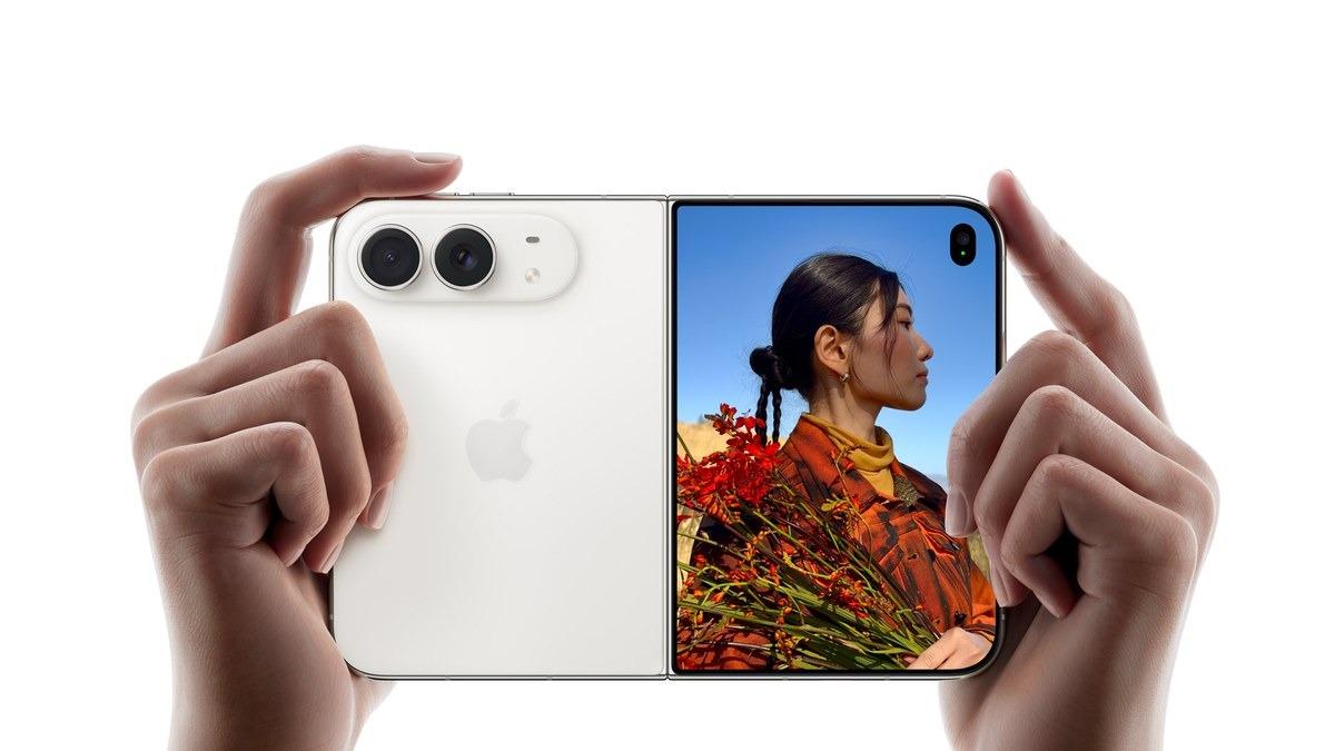 Màn hình ngoài cho người được chụp thấy trước khung hình. Ảnh: Apple