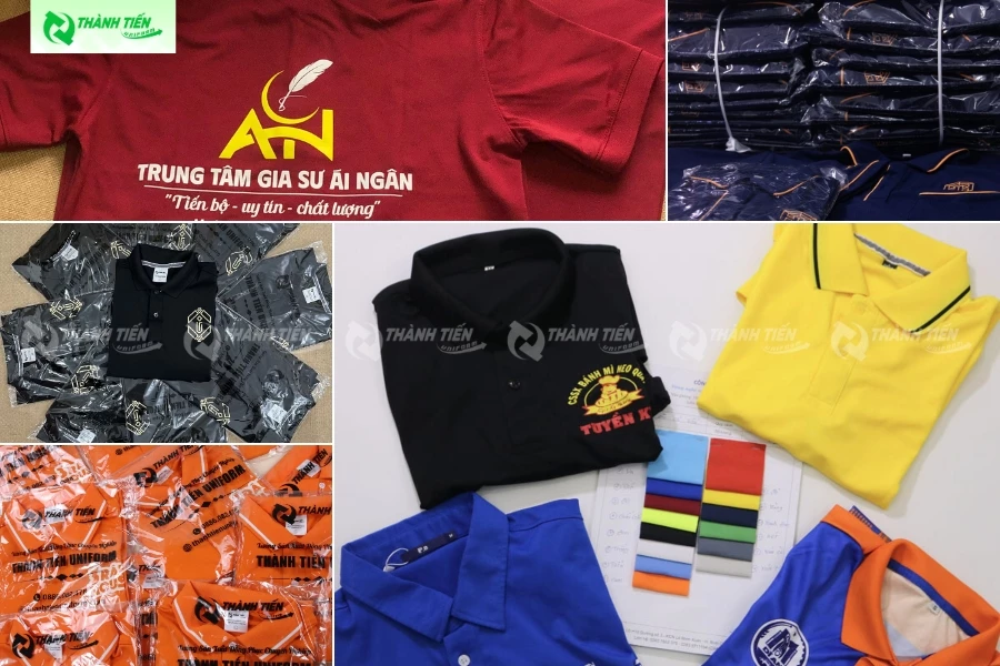 Mẫu áo đồng phục nhóm in logo đẹp tại Đồng Phục Thành Tiến
