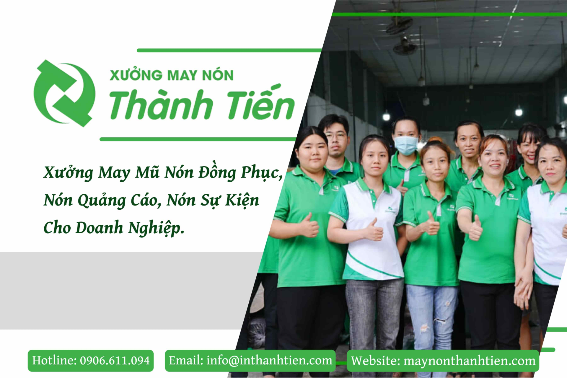 Xưởng May Nón Đồng Phục May Nón Thành Tiến