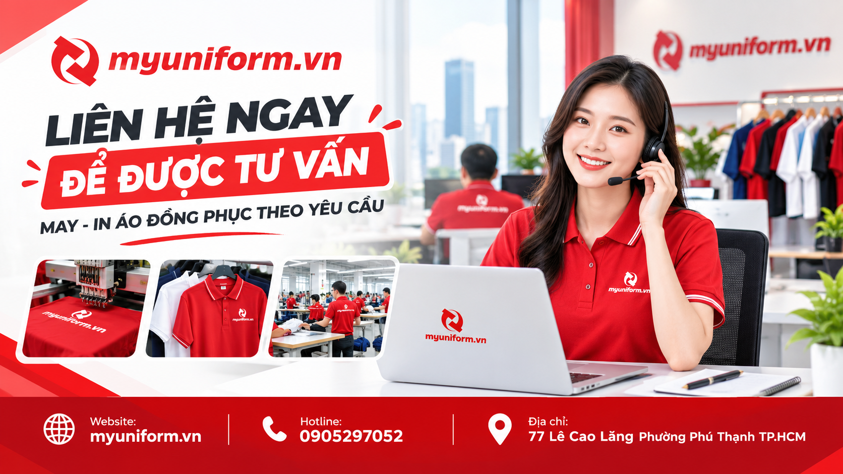 Thông tin liên hệ xưởng in đồng phục giá rẻ HCM
