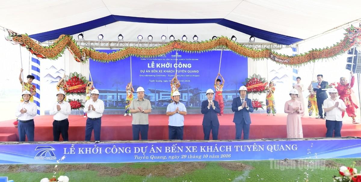 Khởi công Dự án Bến xe khách Tuyên Quang