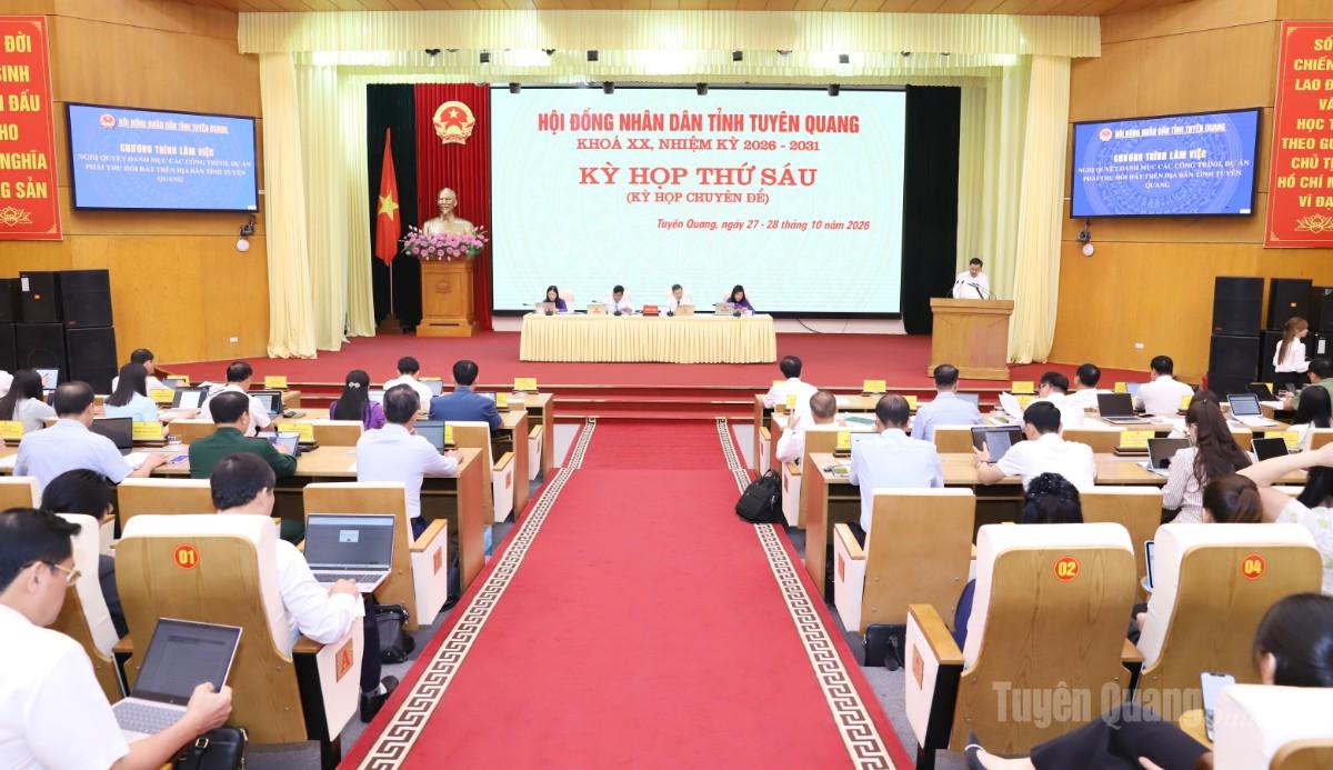 Kỳ họp thứ 6 HĐND tỉnh khóa XX thông qua 14 nghị quyết quan trọng