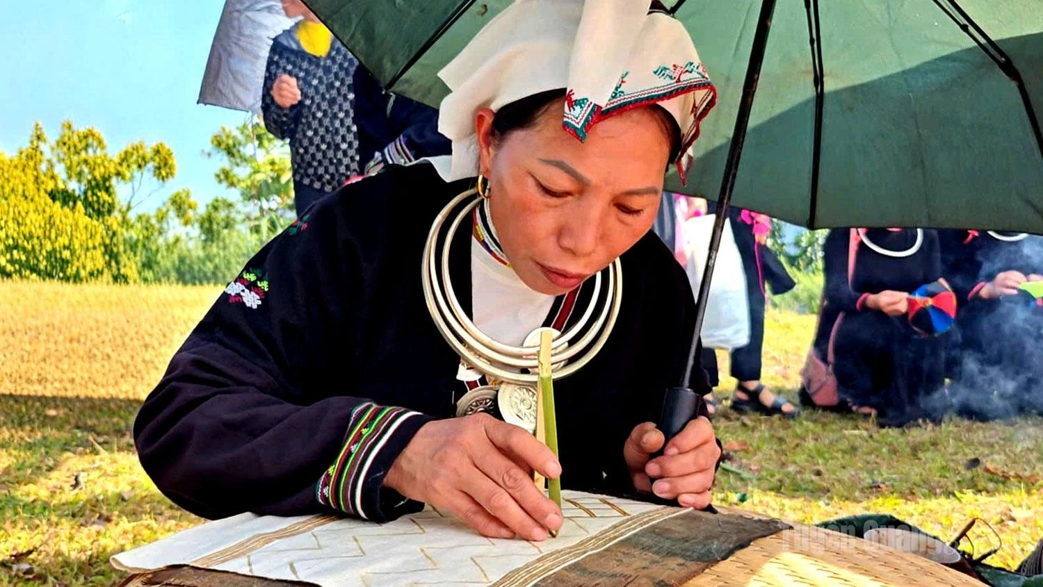 Creating patterns on fabric requires numerous intricate and painstaking steps.