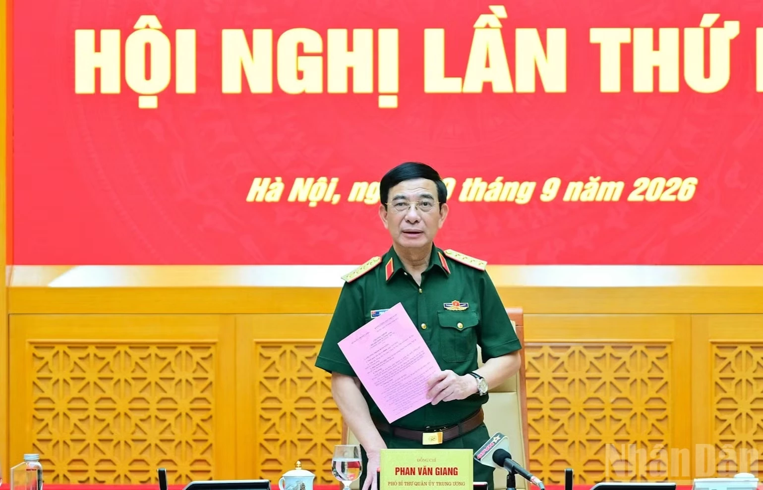 Quân ủy Trung ương tiếp tục xem xét thông qua một số nội dung quan trọng