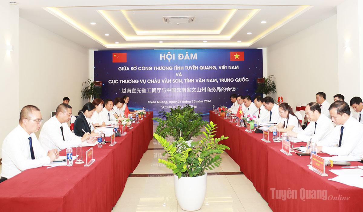 Quang cảnh hội đàm.