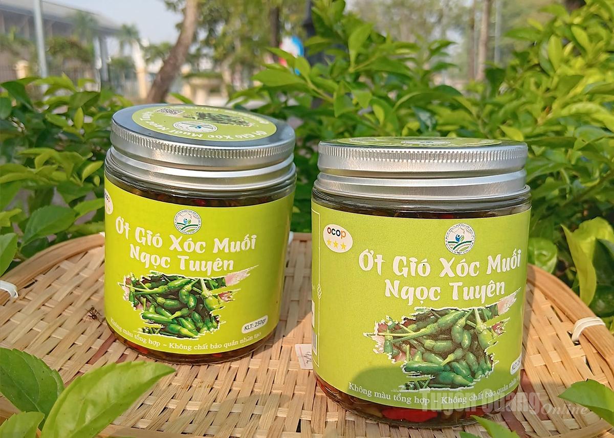 “Ngoc Tuyen Salted Ot Gio Chili” was recognized as a typical provincial-level rural industrial product in 2024.