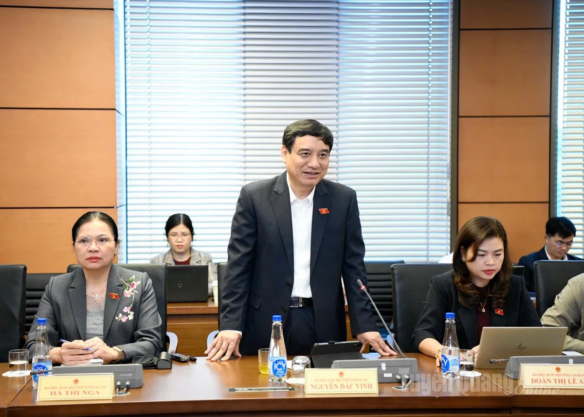 Đại biểu Nguyễn Đắc Vinh phát biểu ý kiến thảo luận.