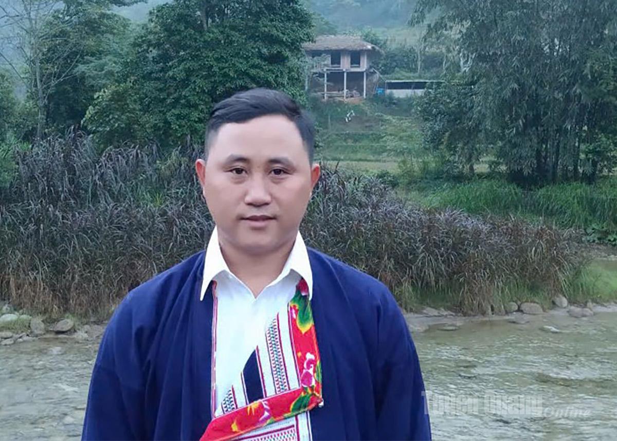 Đồng chí Phàn Văn Chiêm, Trưởng ban Công tác Mặt trận thôn Vinh Tiến, xã Quảng Nguyên.