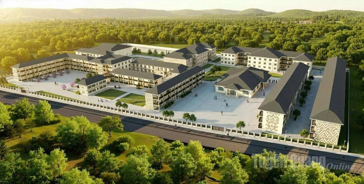 Model of Minh Tan Primary and Lower Secondary Boarding School.