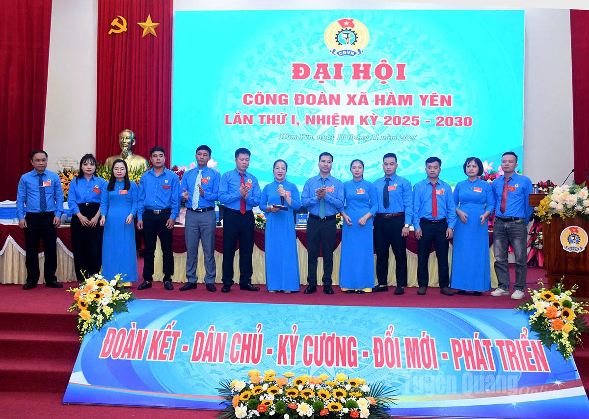 Ra mắt Ban Chấp hành xã Hàm Yên, lần thứ I, nhiệm kỳ 2025-2030.