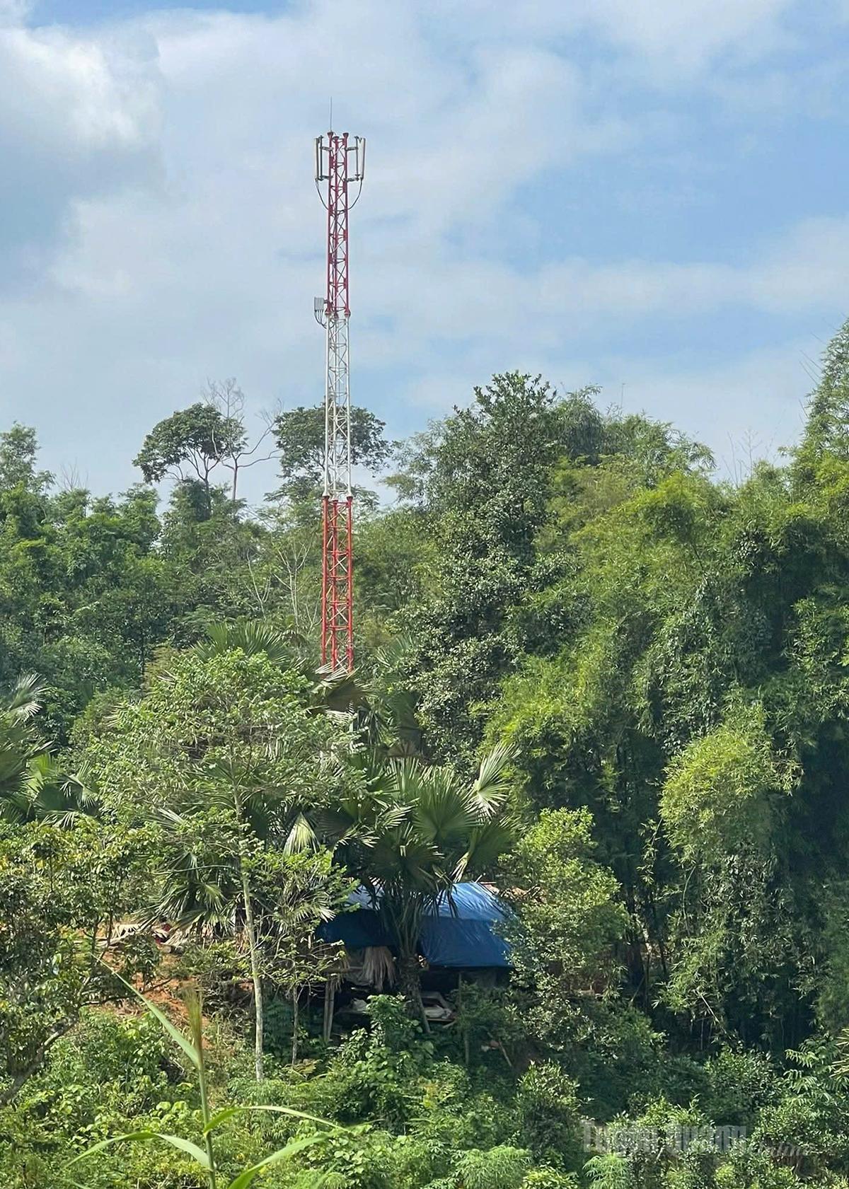 Trạm BTS thôn Pác Củng, xã Thượng Nông vừa được đầu tư xây dựng.