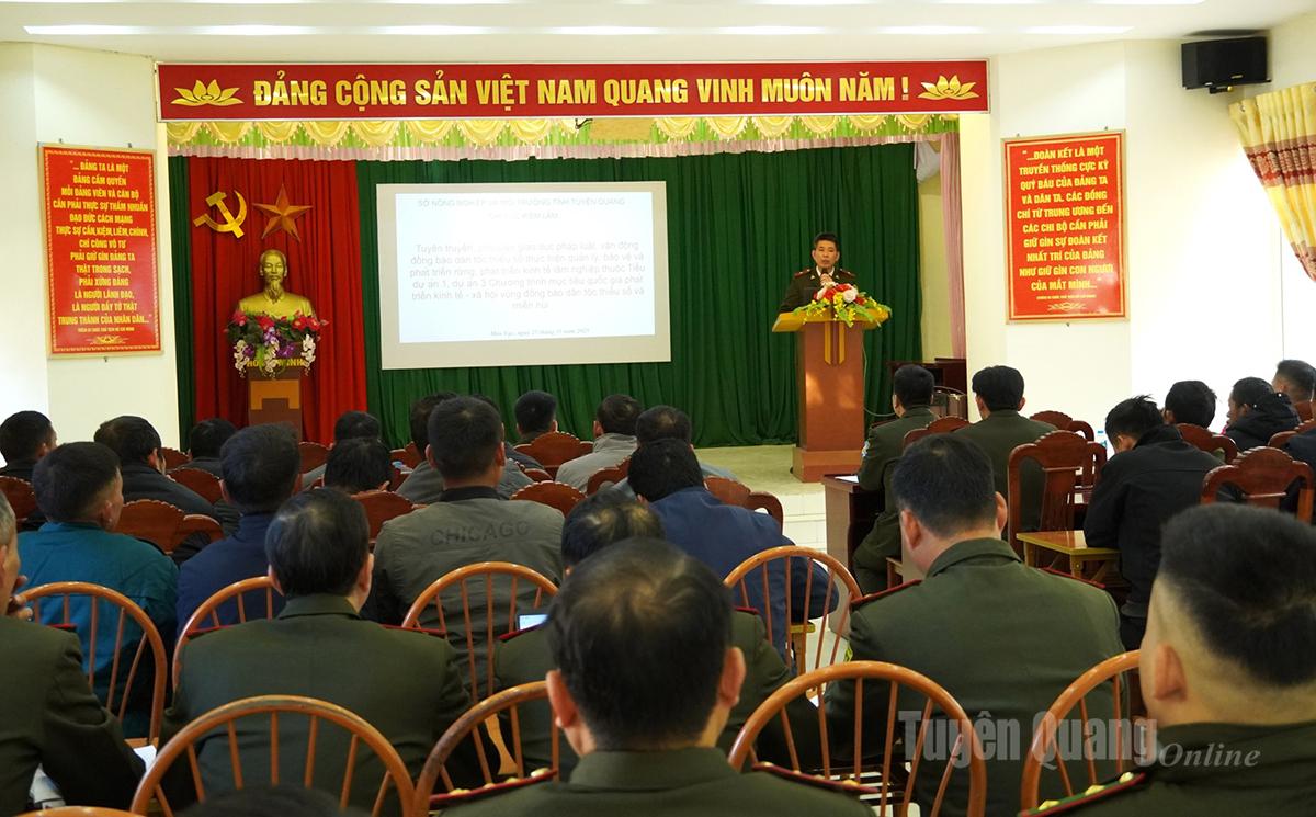 Toàn cảnh Hội nghị tuyên truyền, vận động đồng bào dân tộc thiểu số tham gia bảo vệ và phát triển rừng.
