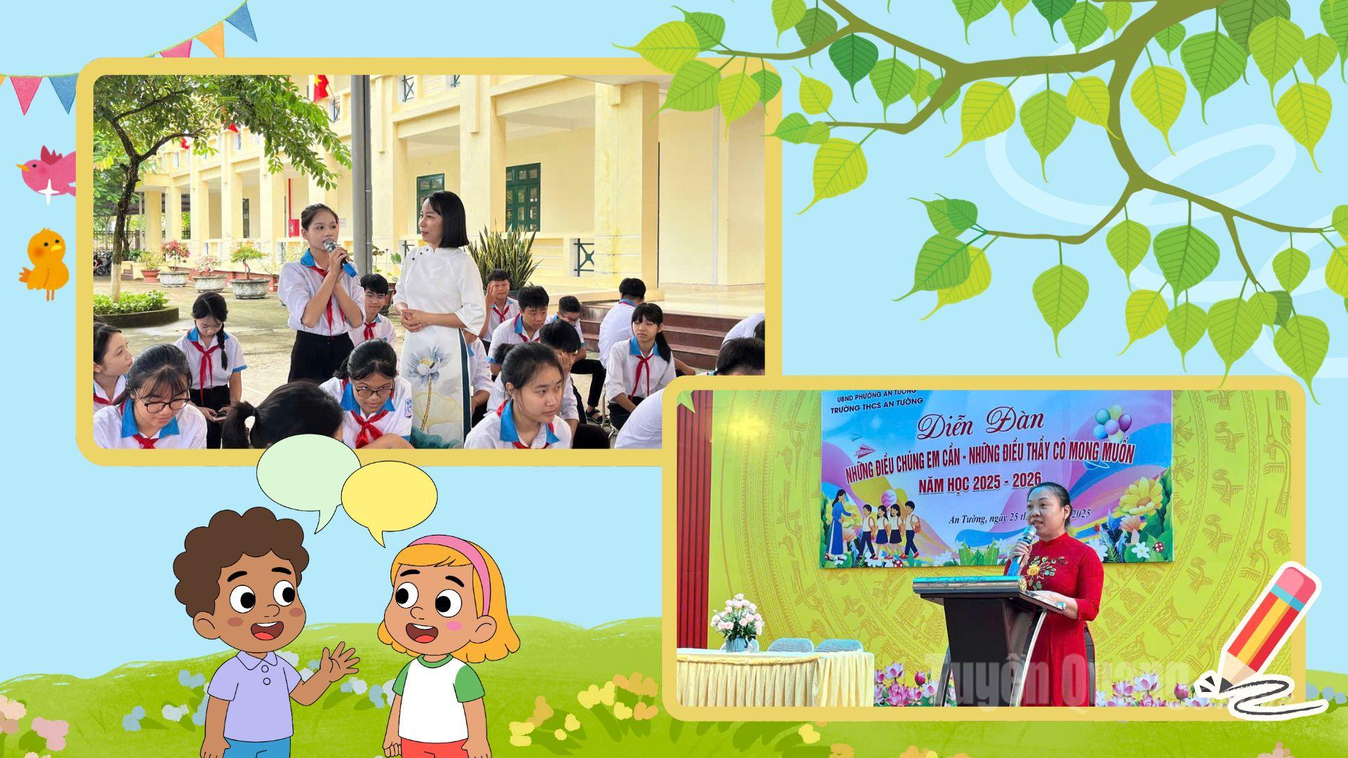 Thông qua diễn đàn, các  ý kiến được chia sẻ và được thầy cô trả lời, giải đáp thấu đáo.