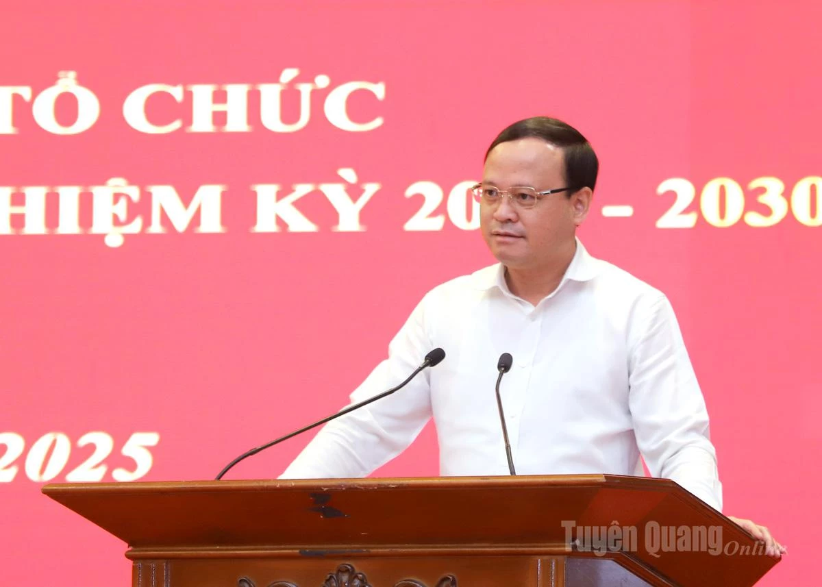 Phó Chủ tịch Thường trực UBND tỉnh Nguyễn Mạnh Tuấn thảo luận tại hội nghị.