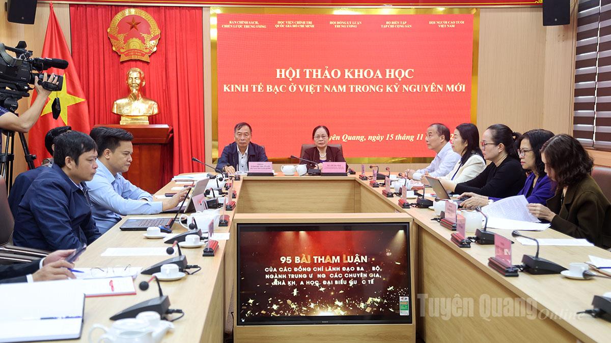 Toàn cảnh Hội thảo tại điểm cầu tỉnh Tuyên Quang.