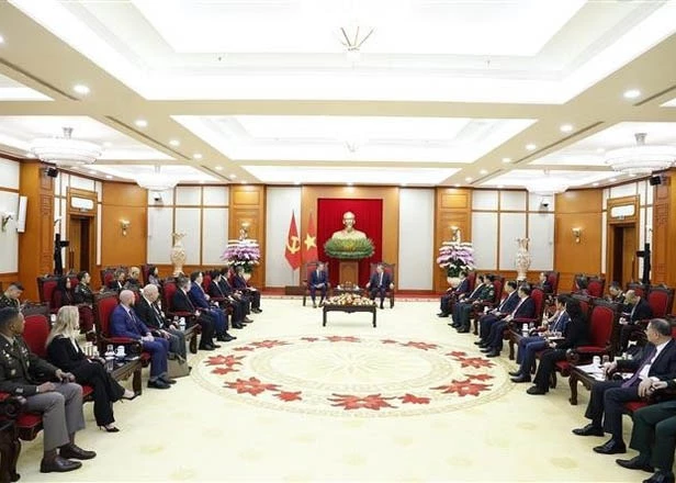 At the reception (Photo: VNA)