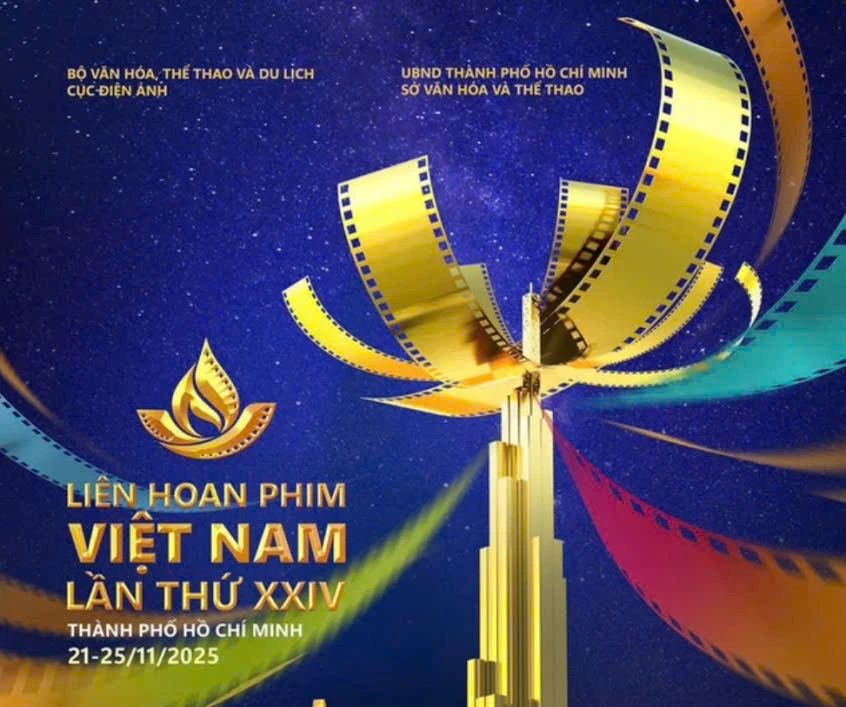 Thiết kế biểu tượng Liên hoan phim Việt Nam lần thứ 24.