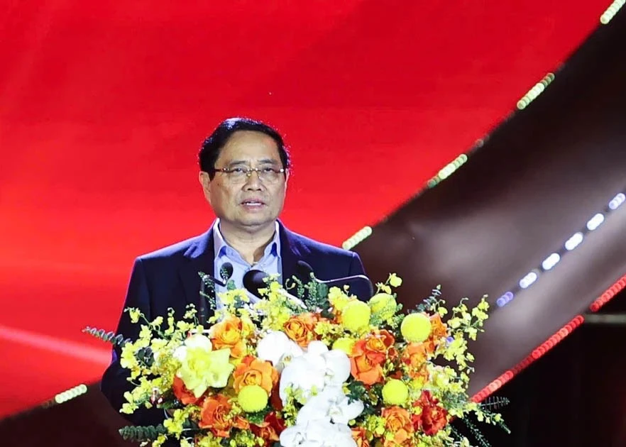 Prime Minister Pham Minh Chinh speaks at the opening ceremony of the “Great National Unity – Vietnamese Cultural Heritage Week 2025 in Ha Noi on November 24, 2025 (Photo: VNA)