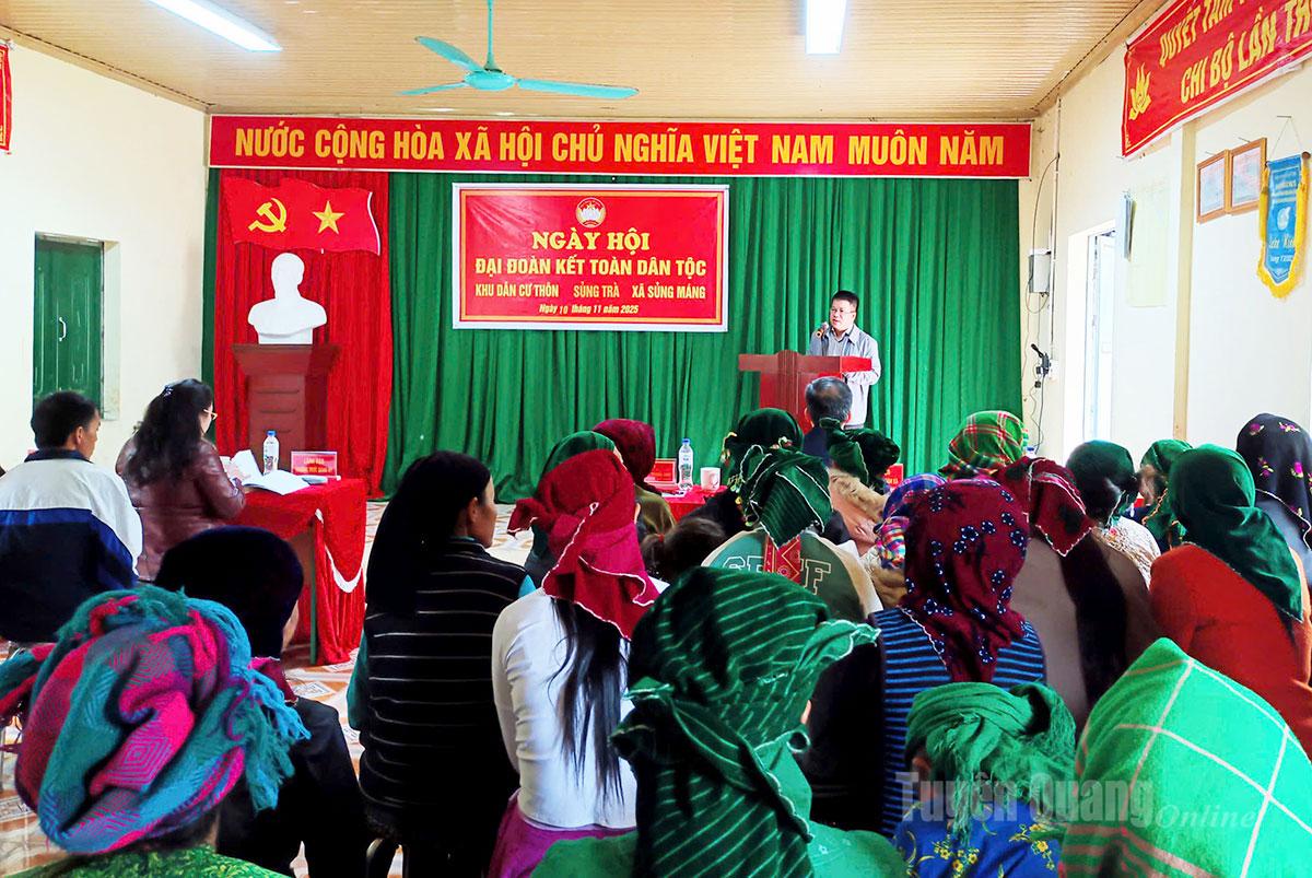 Giám đốc Sở Ngoại vụ Nguyễn Trung Thu phát biểu tại Ngày hội.