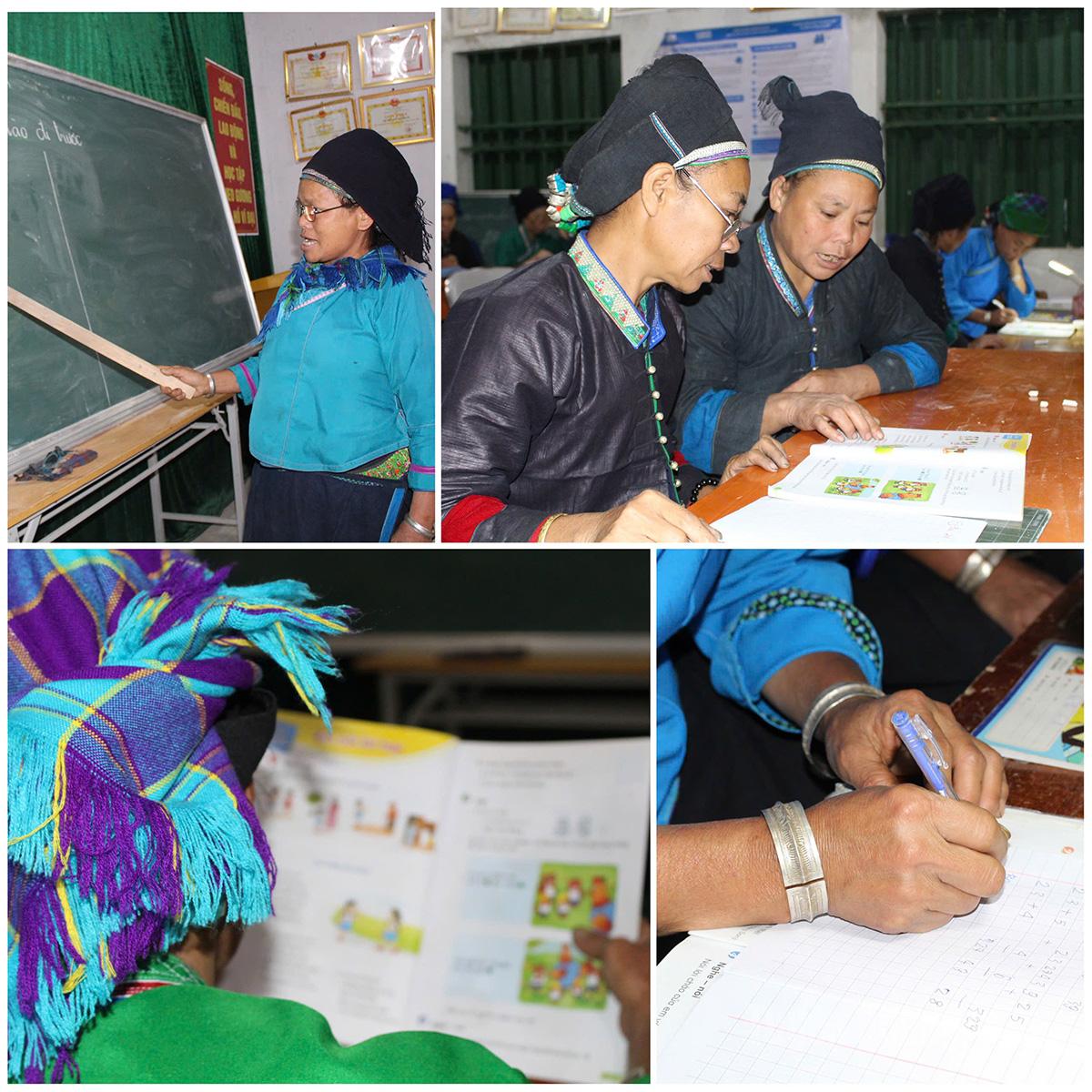 The sound of reading and subtraction has become familiar in the village hall.