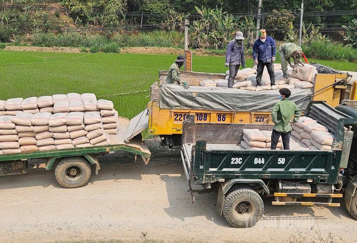  Sản phẩm xi măng Tân Quang cung cấp tới khách hàng trong và ngoài tỉnh.
