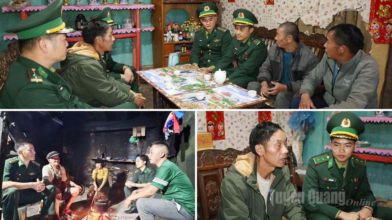 The Pho Bang Border Guard Station works closely with Party committees and local authorities to persuade residents to strictly follow the Party’s guidelines and the State’s policies and laws.