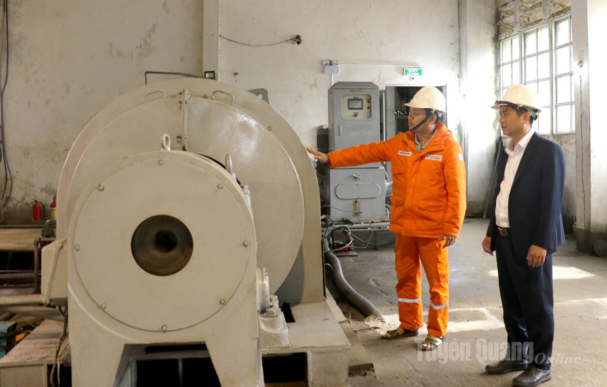 Hệ thống trang thiết bị của Nhà máy thuỷ điện Nậm Má được kiểm tra thường xuyên để đảm bảo công tác vận hành an toàn.