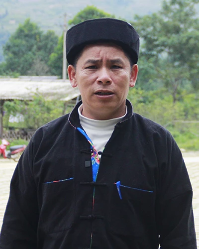 Ông Lý Tà Đành, Trưởng thôn Nặm Đăm, xã Quản Bạ