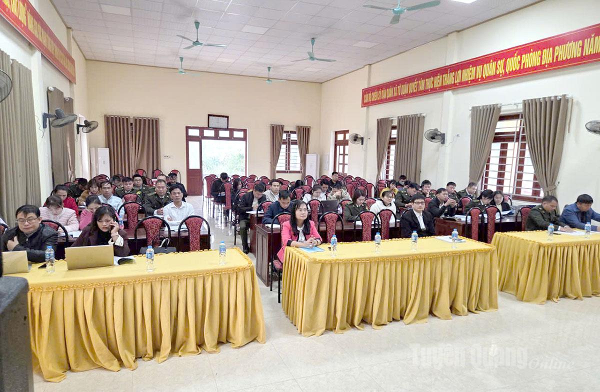 Các đại biểu tham gia lớp tập huấn tại xã Yên Sơn.